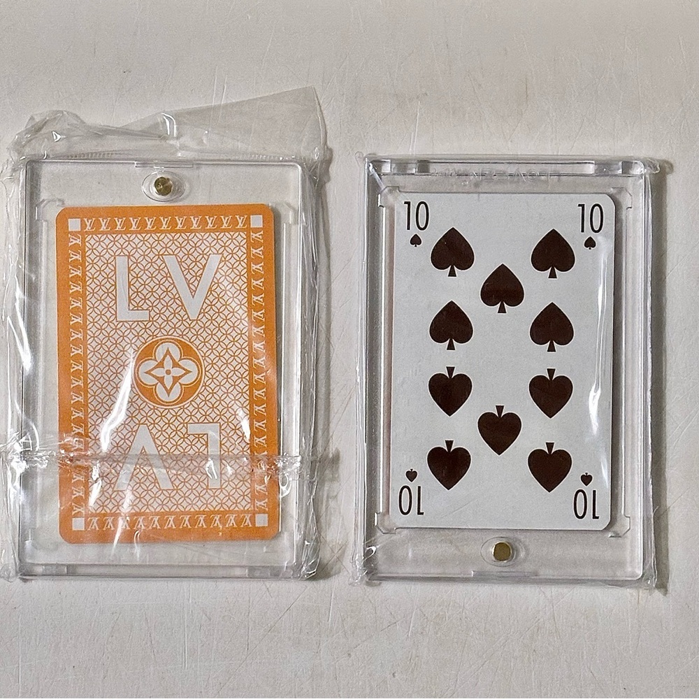 Louis Vuitton Yellow Playing Card 10 of Spades with COA